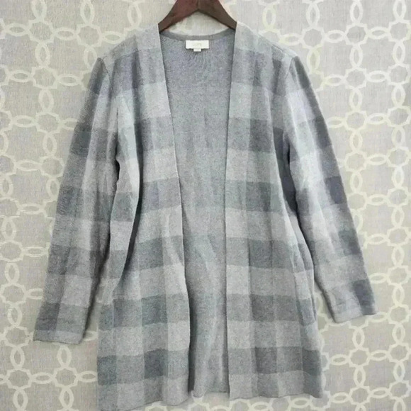 Loft Sweater Cardigan‎ Striped Open Front Women's M - Picture 1 of 8
